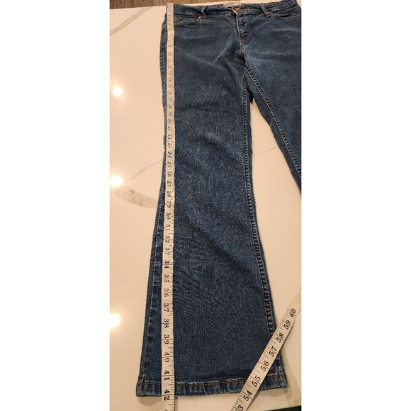 Signature by Levi Strauss At Waist Bootcut Jeans Women's Size 14 Stretch Denim - Picture 7 of 11